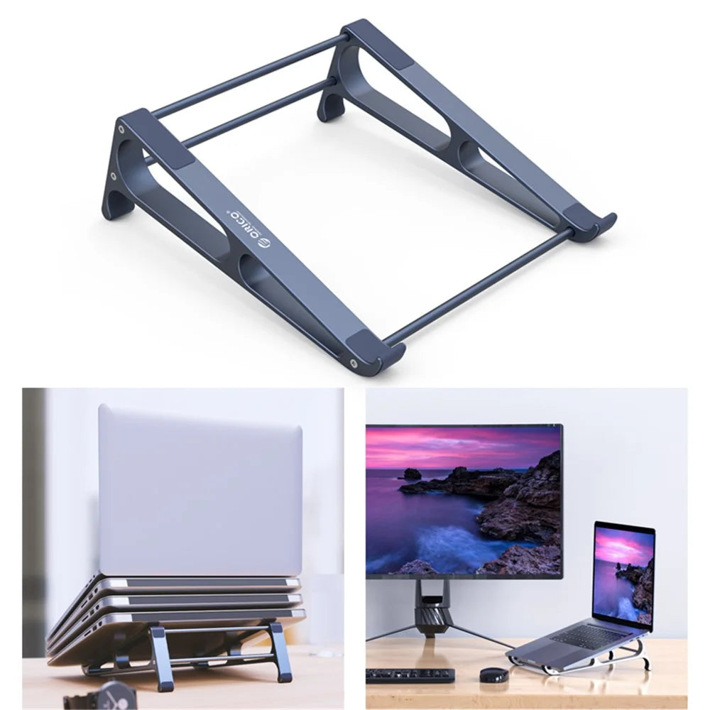 ORICO-MA13-GY-BP Ergonomics Desktop Notebook Holder Stand Aluminum Laptop Heighten Bracket - 1
