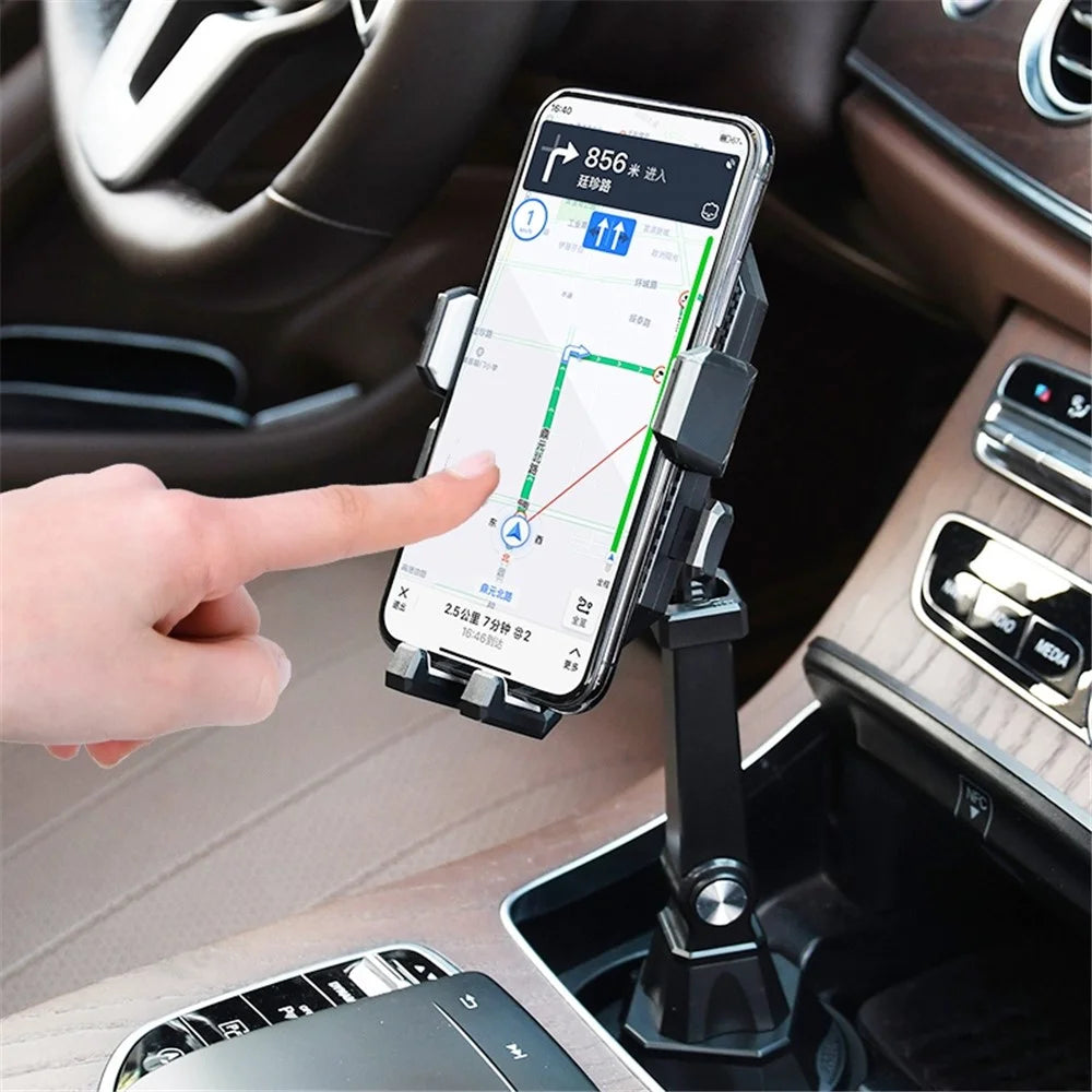 Car Cup Holder Phone Mount Adjustable Hands Free Cup Cell Phone Holder for 4.7-6.7 inch Phone - 5