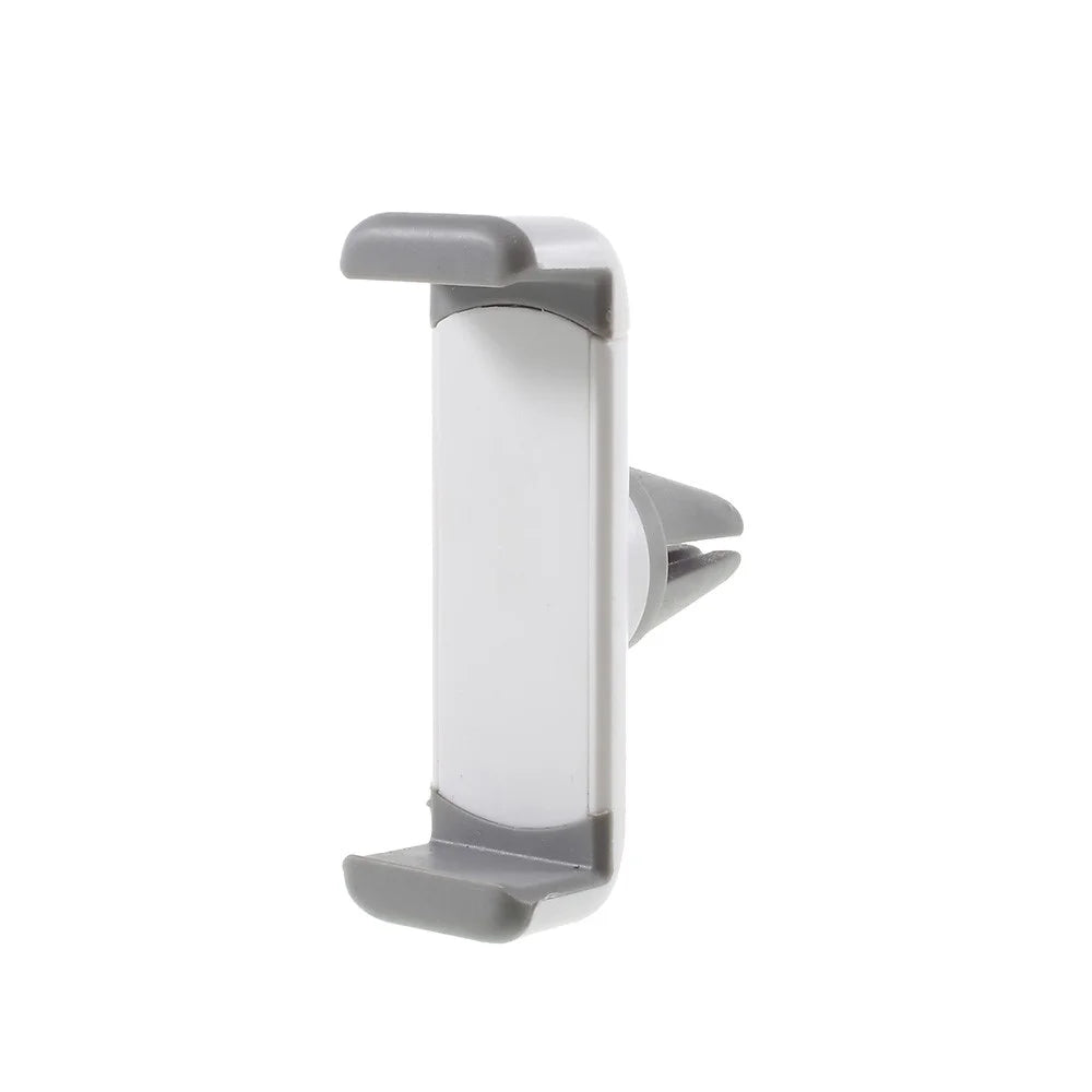 Mini Car Air Vent Mount Smartphone Holder for iPhone Samsung LG etc, Width: 60-85mm - White + Grey - 2