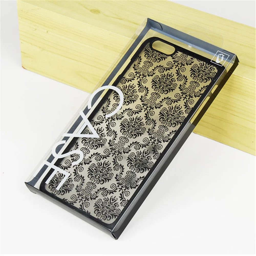 100Pcs/Lot KJ-699 Clear PVC Package Packaging Box with Hook Hanging for iPhone Samsung Sony Huawei Cases, Size: 178 x 90 x 15mm - 1