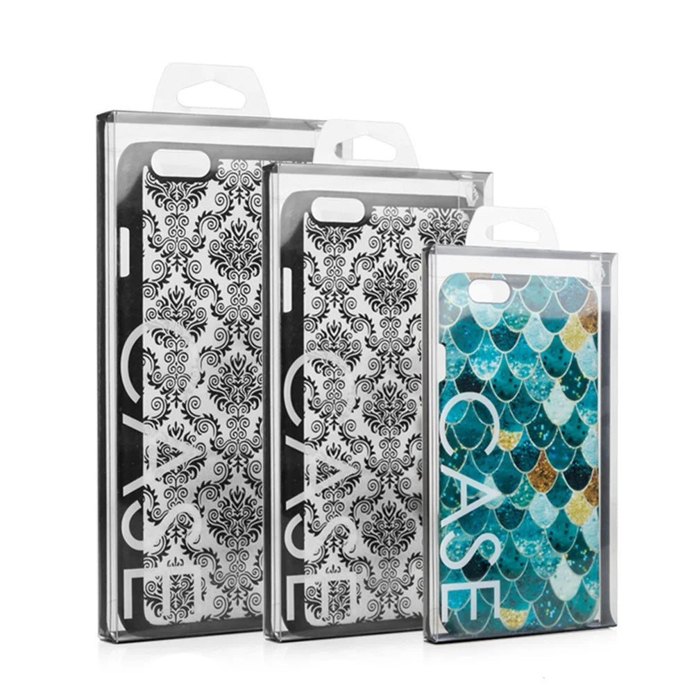 100Pcs/Lot KJ-699 Clear PVC Package Packaging Box with Hook Hanging for iPhone Samsung Sony Huawei Cases, Size: 178 x 90 x 15mm - 3