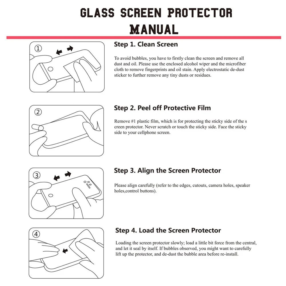 HAT PRINCE for Samsung Galaxy Note 8 3D Full Size Mobile Tempered Glass Screen Protector 0.26mm - Black - 5