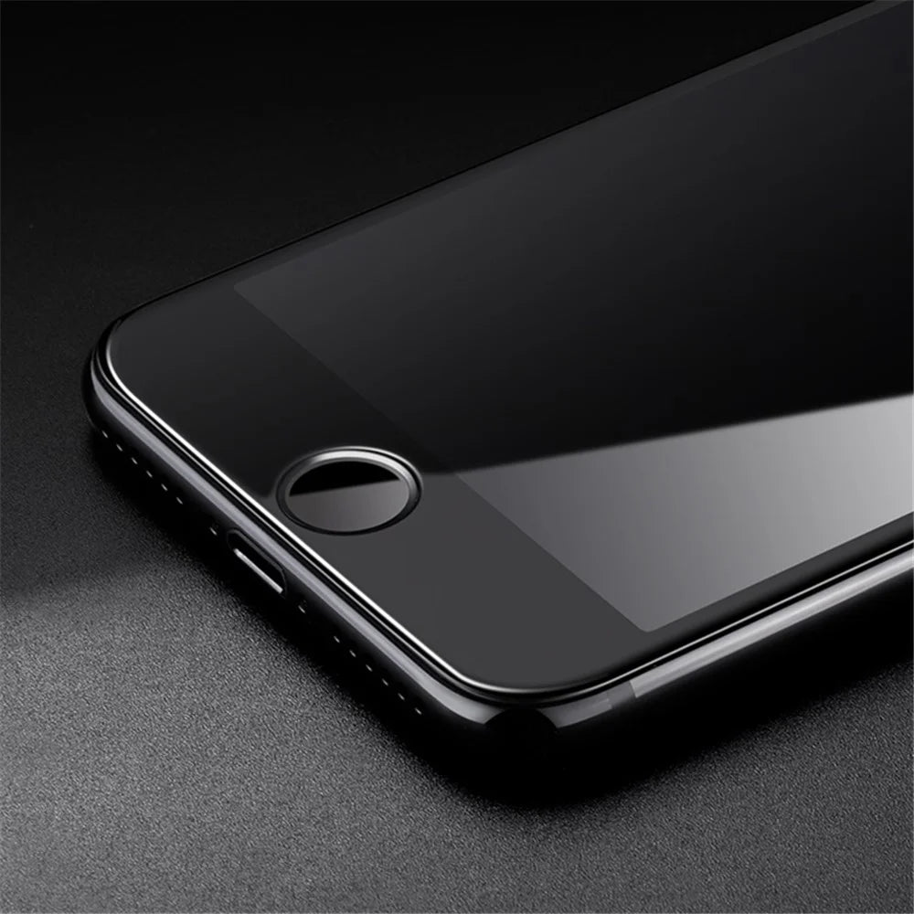 MOCOLO Silk Print Full Size Tempered Glass Screen Protector(Full Glue) for iPhone 8 Plus/7 Plus 5.5 inch - Black - 3