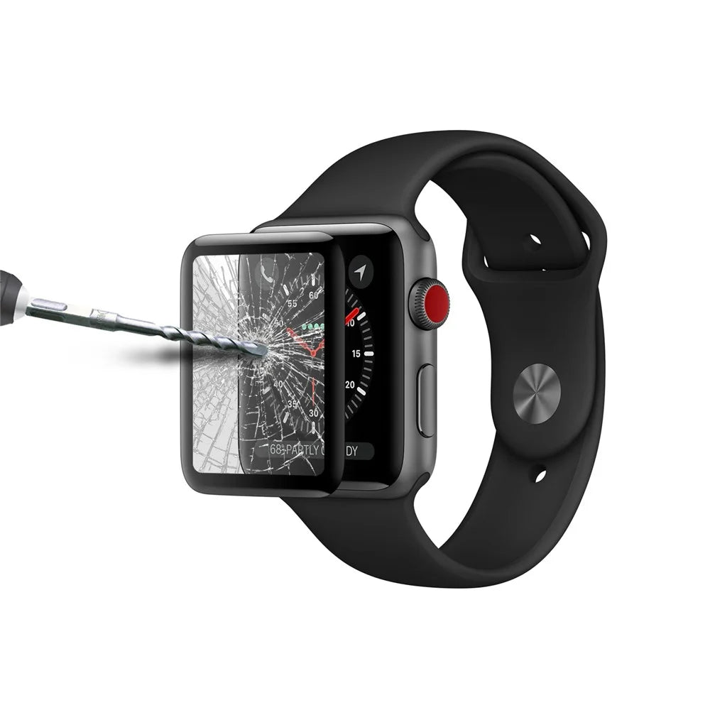 0.26mm 9H 3D Curved Full Size Tempered Glass Screen Protector for Apple Watch Series 3 / 2 / 1 38mm - 7