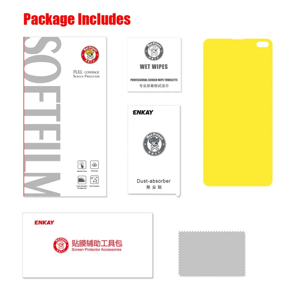 HAT PRINCE Hydrogel Film 3D Full Size Soft Screen Protector Film for Samsung Galaxy S10 Plus (Fingerprint Unlock) - 7