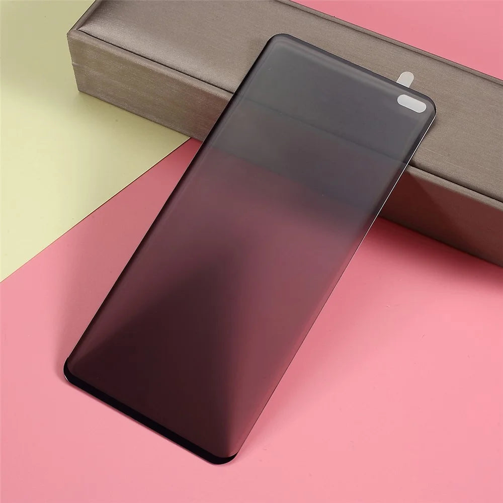 Anti-peep Curved Full Coverage Tempered Glass Screen Protector (Not Support Ultrasonic Fingerprint Unlock) for Samsung Galaxy S10 Plus - 2