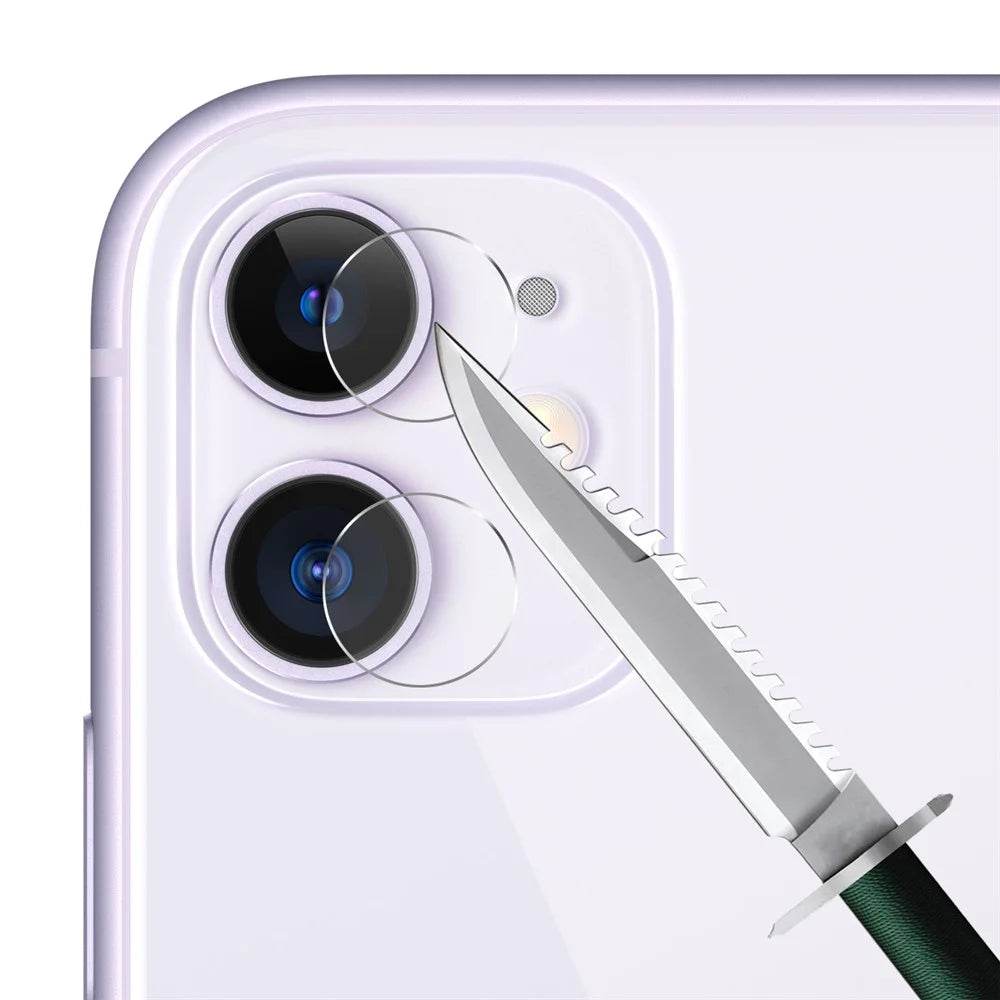 HAT PRINCE for iPhone 11/XR 0.26mm 9H 2.5D Curved Full Screen Protector Film + 0.2mm 9H 2.15D Lens Protector - Black - 7