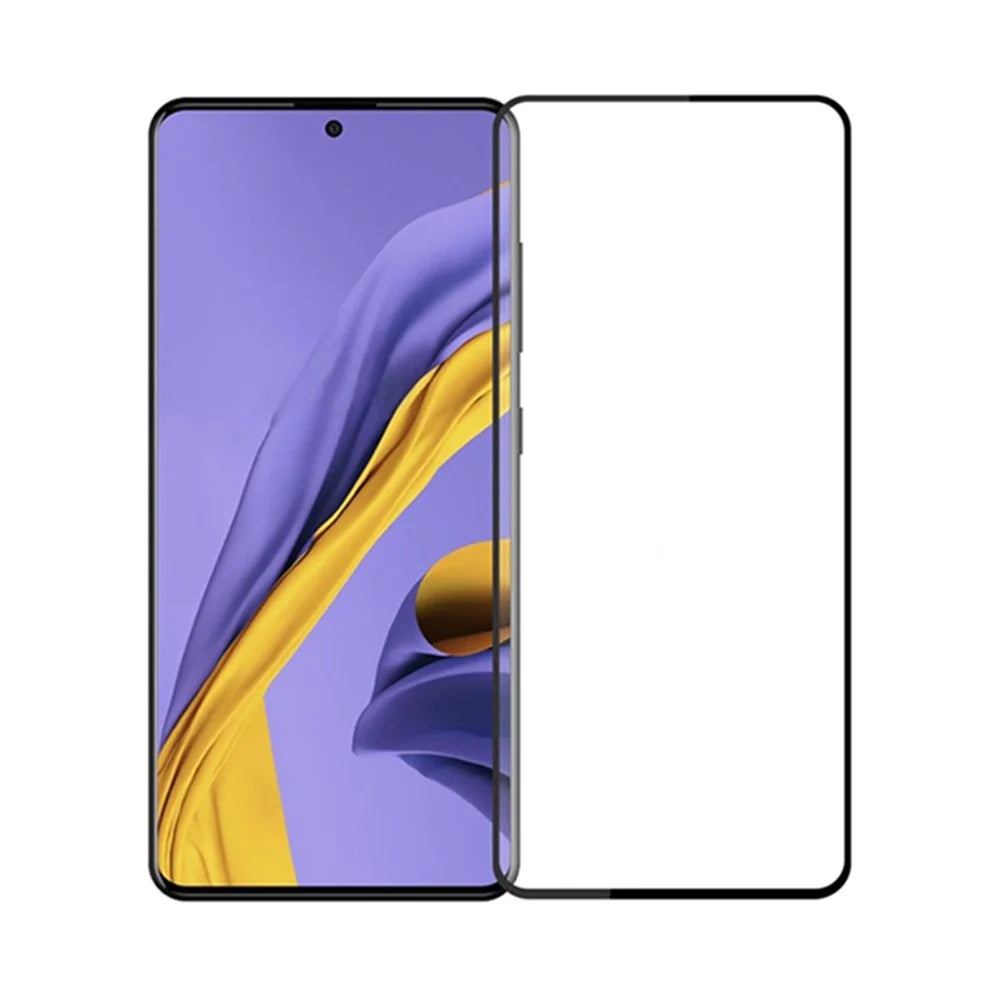 AMORUS Full Coverage Silk Printing Tempered Glass Screen Film for Samsung Galaxy A51 4G / 5G / A52s 5G / A53 5G - 2
