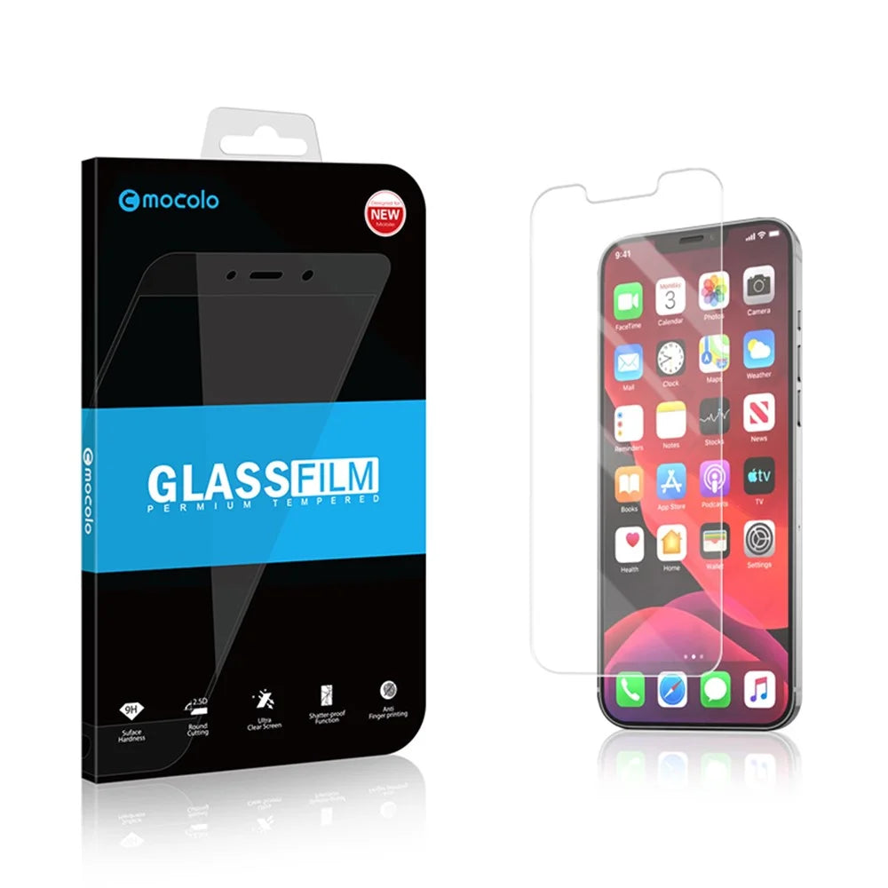 MOCOLO Transparent HD Tempered Glass Screen Protector Film for iPhone 12 Pro Max 6.7 inch - 6