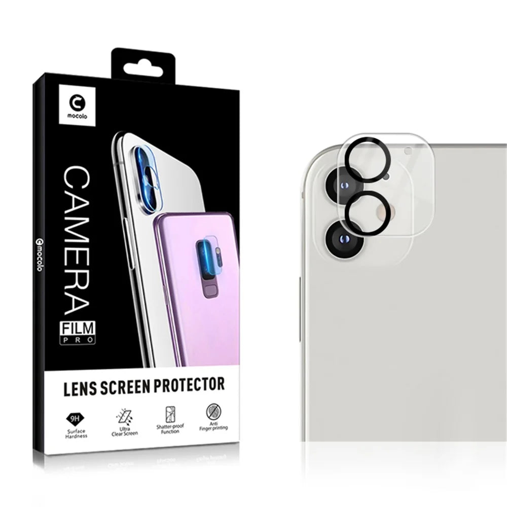 MOCOLO Silk Print Tempered Glass Camera Lens Film for iPhone 12 - 1