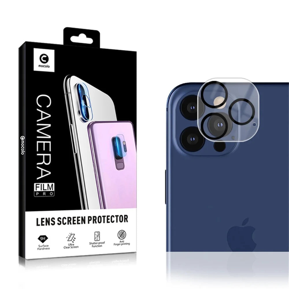 MOCOLO Silk Print HD Tempered Glass Camera Lens Protector for iPhone 12 Pro Max - 6