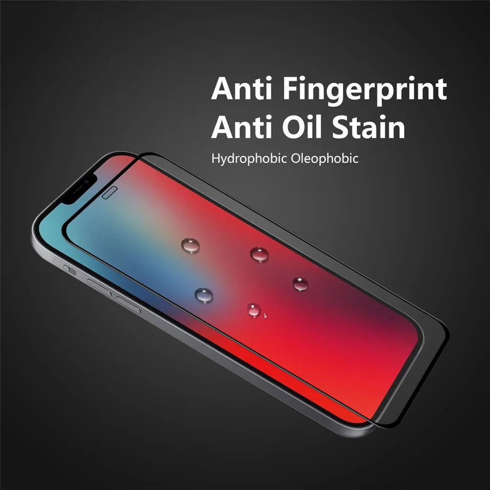 2PCS / Set ENKAY HAT PRINCE 0.26mm 9H 2.5D Full Glue Full Screen Coverage Tempered Glass Screen Protector for iPhone 12 Pro / iPhone 12 - 5