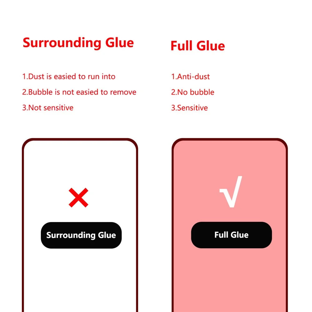 HAT PRINCE Full Glue Full Covering Tempered Glass Protector for Samsung Galaxy A42 5G 0.26mm 9H 2.5D Screen Film - 2