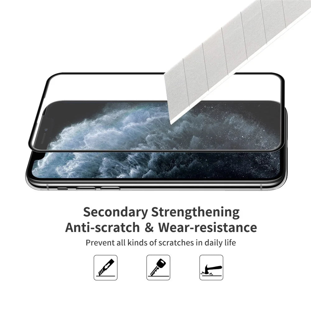 ENKAY Hat-Prince Arc Edge Tempered Glass Film for iPhone 11 Pro Max/iPhone XS Max 6.5 inch - 3