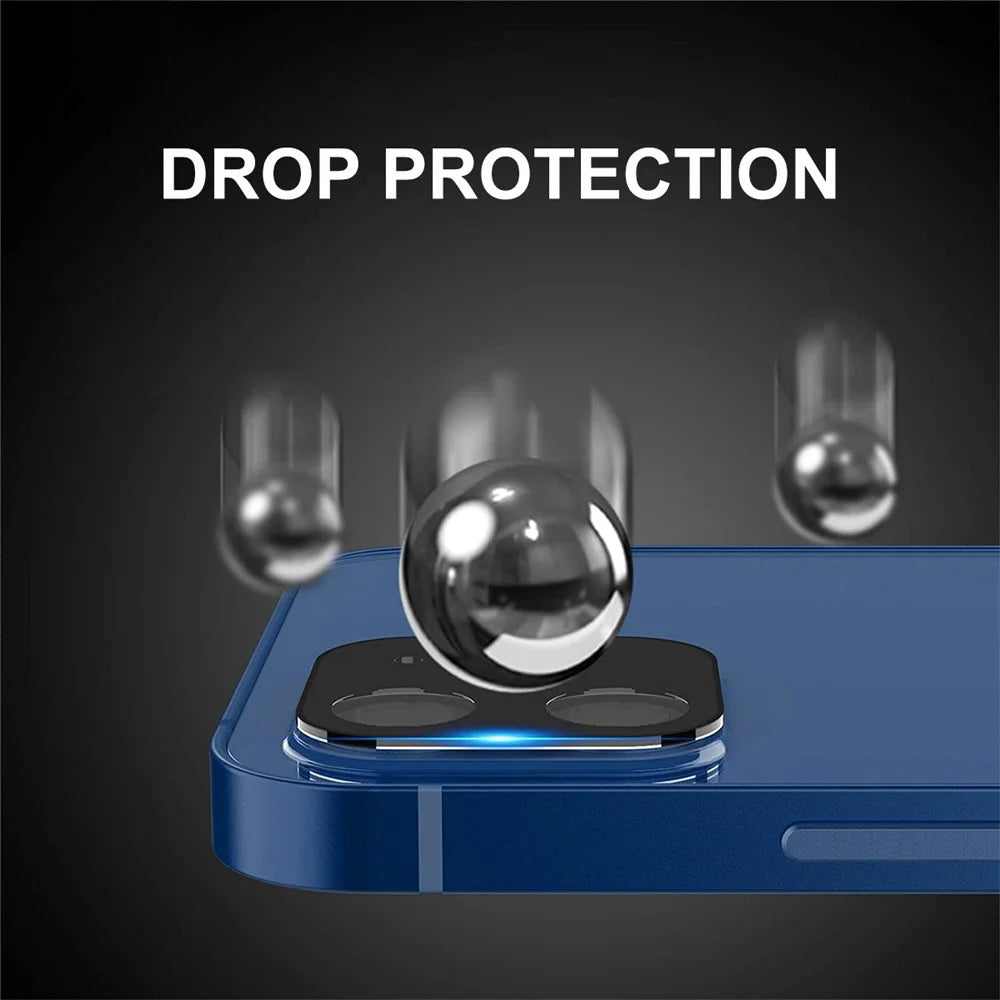 HAT PRINCE Full Coverage Silk Printing Tempered Glass Back Camera Lens Protector for iPhone 12 - 2