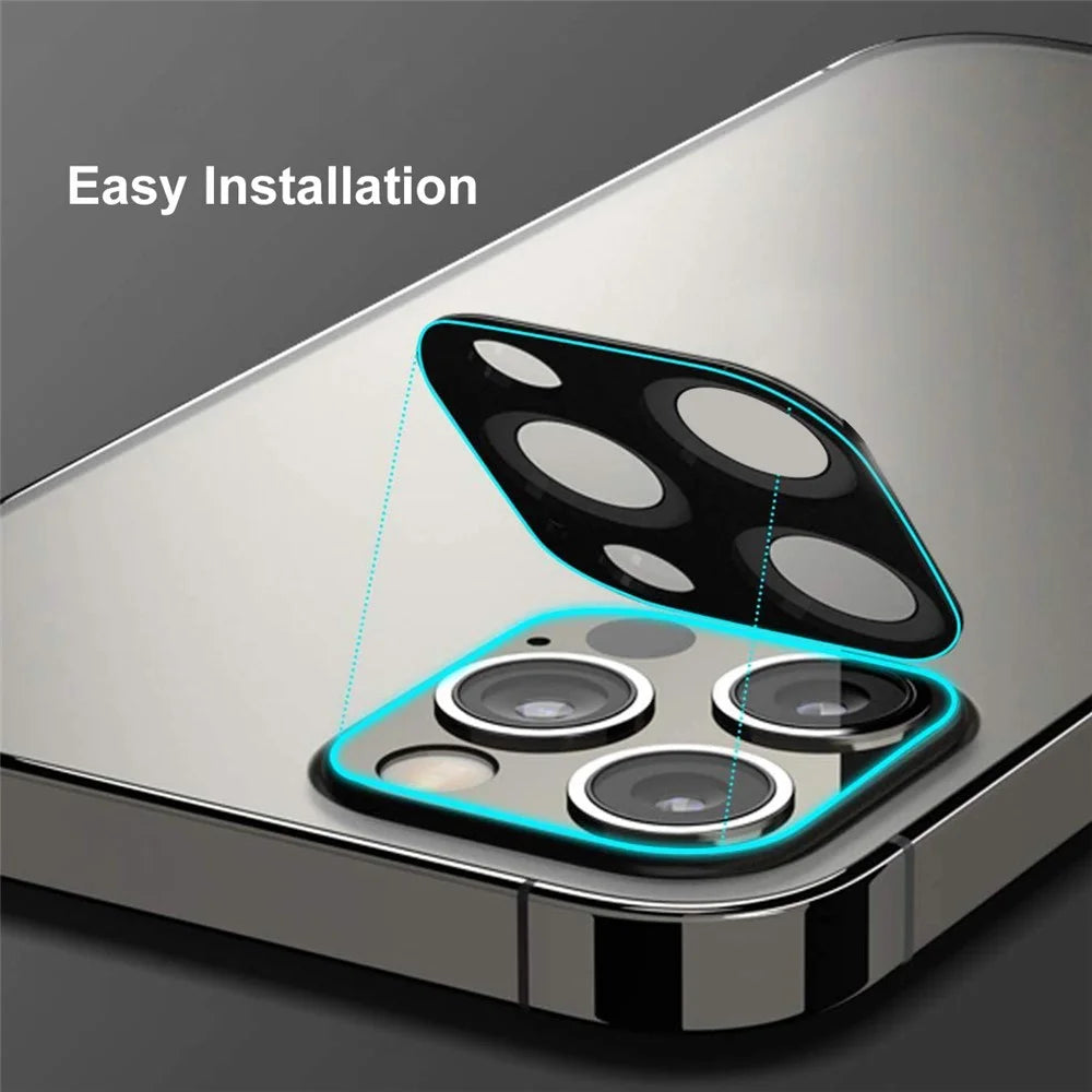 HAT PRINCE Full Coverage Silk Print Tempered Glass Camera Lens Protector for iPhone 12 Mini - 5