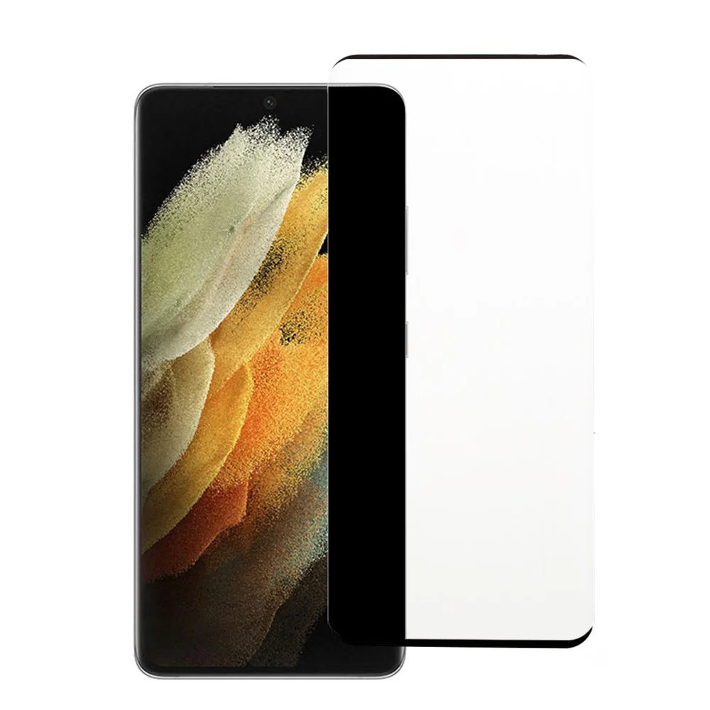 3D Curved Anti-Explosion Full Size Anti-Spy Tempered Glass Protector Film (Side Glue) for Samsung Galaxy S21 Ultra 5G - 1