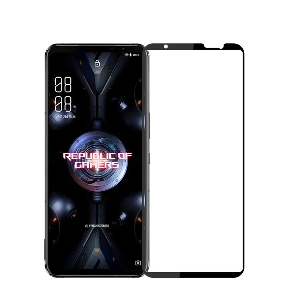 PINWUYO Anti-explosion Anti-fingerprint Tempered Glass Full Screen Full Glue Film for Asus ROG Phone 5 - 2