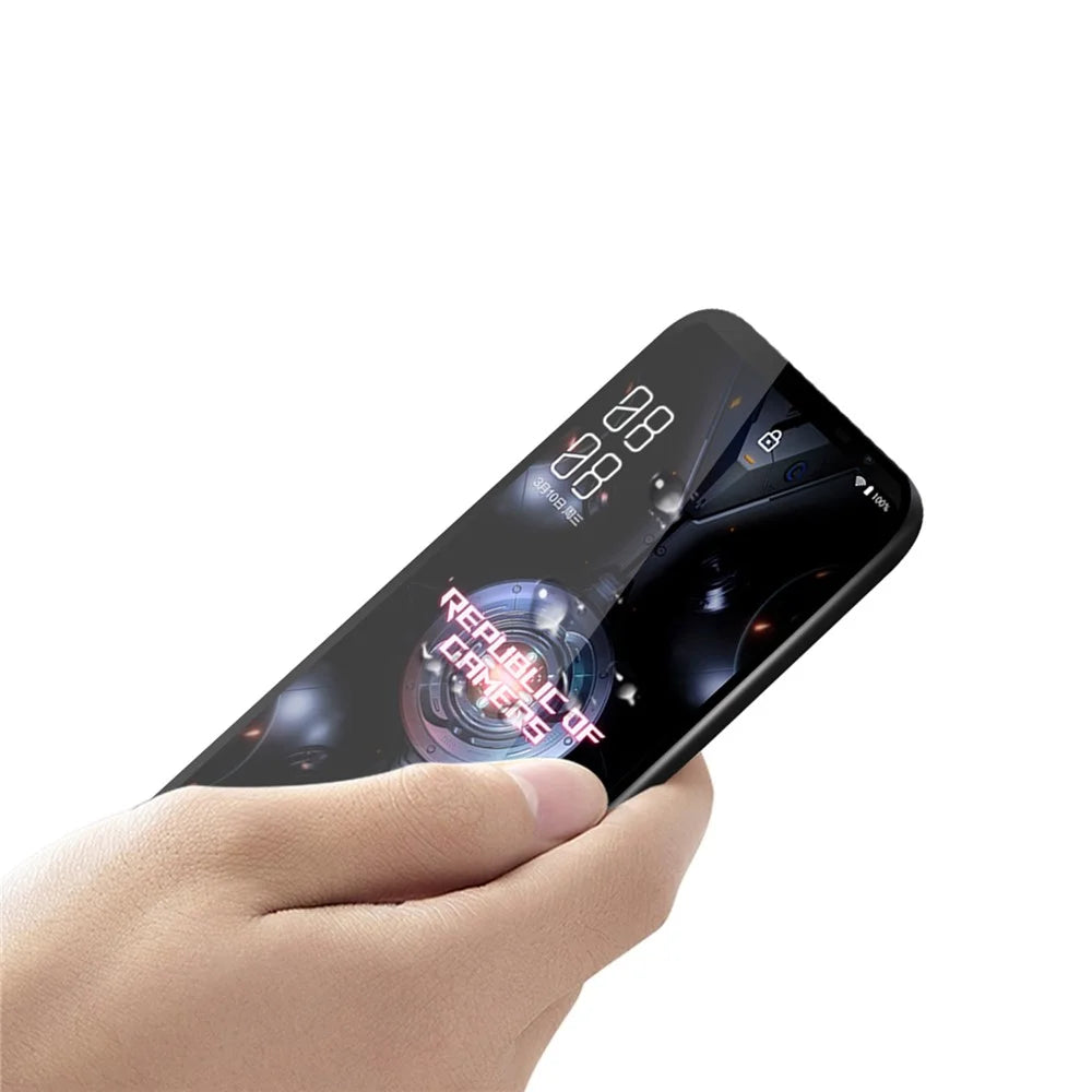 PINWUYO Anti-explosion Anti-fingerprint Tempered Glass Full Screen Full Glue Film for Asus ROG Phone 5 - 5