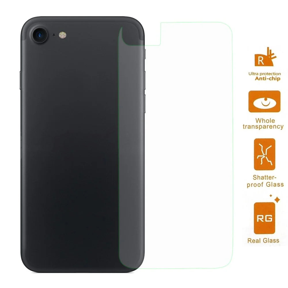 0.3mm Tempered Glass Back Cover Film for iPhone SE (2020)/SE (2022)/8/7 4.7 inch 4.7 Arc Edge - 1