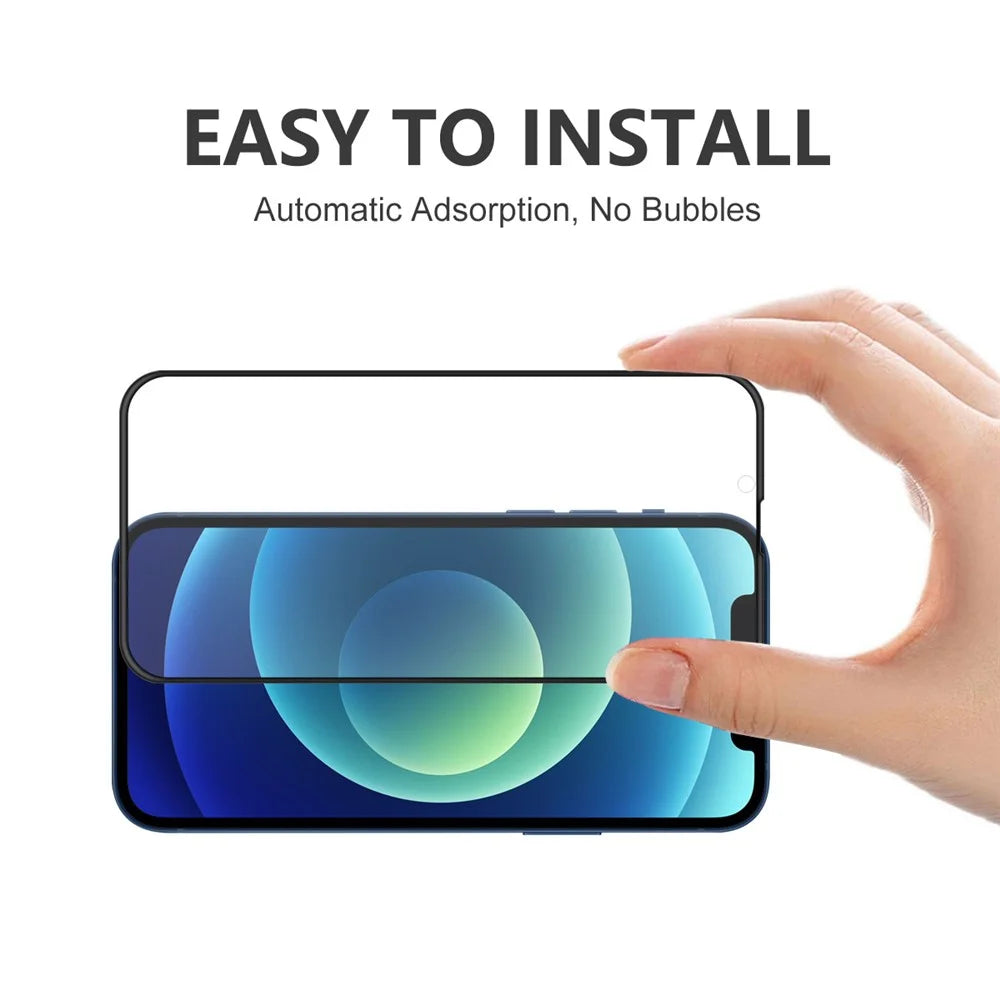 2Pcs / Set HAT PRINCE 9H Anti-Scratch Full Coverage Full Glue Clear Tempered Glass Screen Protector for iPhone 13 / 13 Pro / 14 - 5