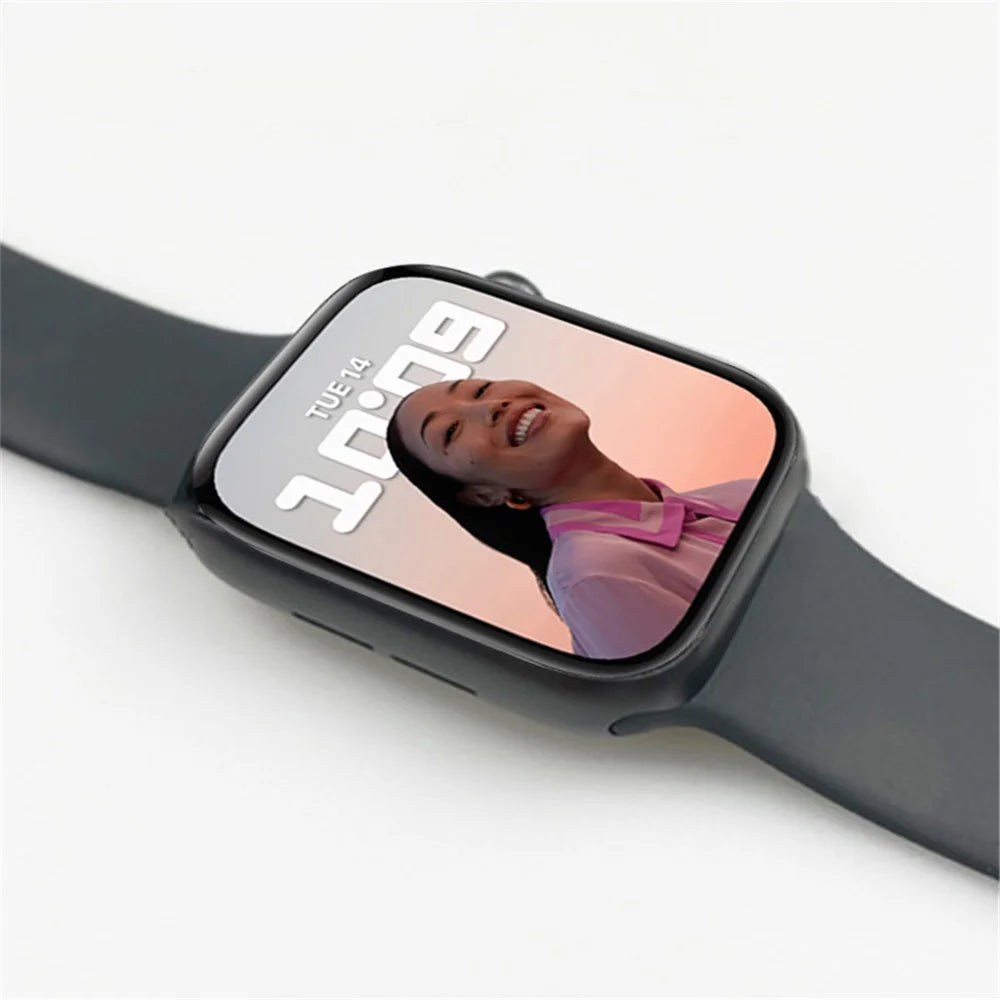MOCOLO 3D Curved Anti-explosion Full Coverage Tempered Glass Screen Protector for Apple Watch Series 9 / 8 / 7 45mm - 3