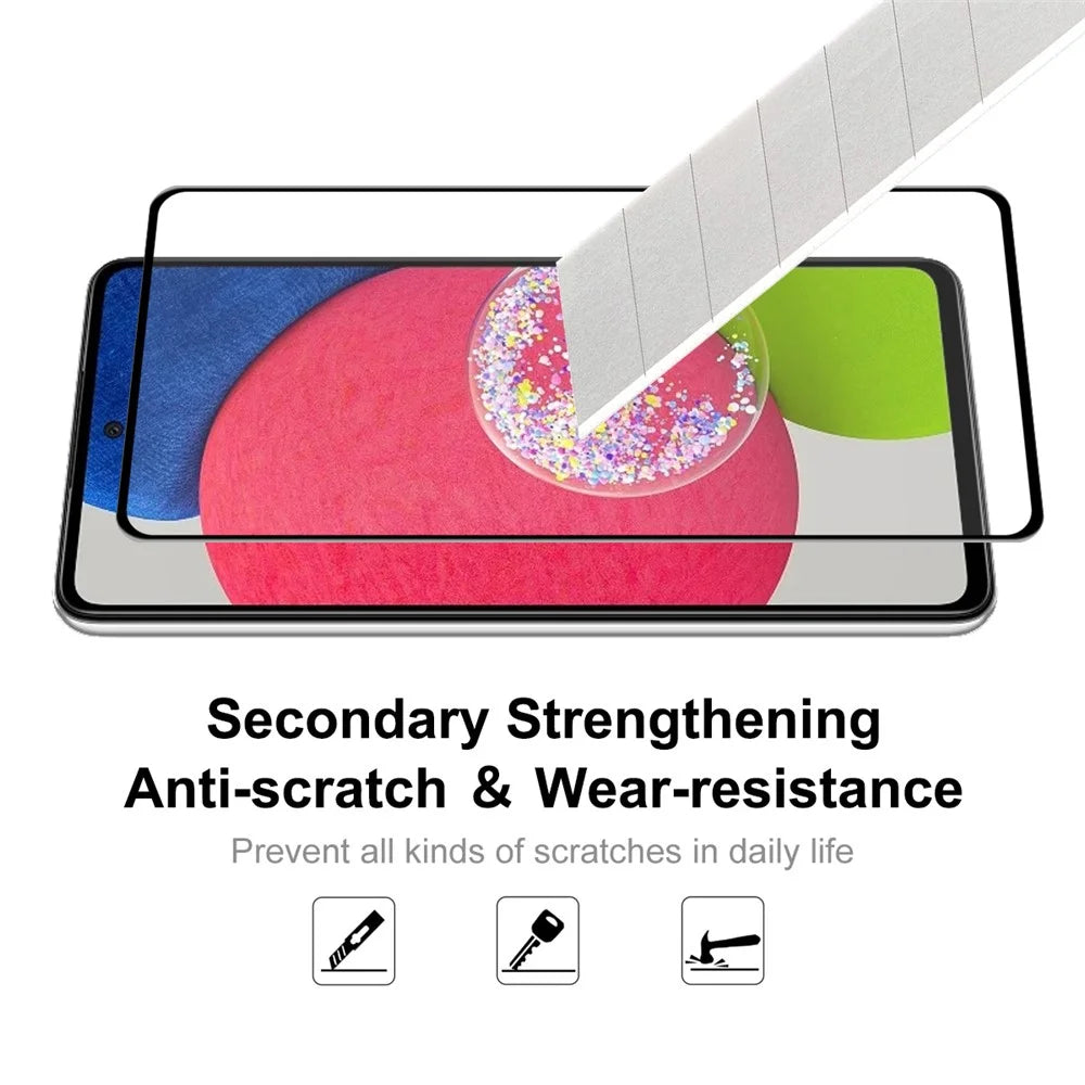 ENKAY HAT PRINCE 2Pcs / Set Full Coverage Anti-fingerprint HD Clarity Full Glue 6D Silk Printing Screen Protector for Samsung Galaxy A52 4G / 5G / A52s 5G - 5