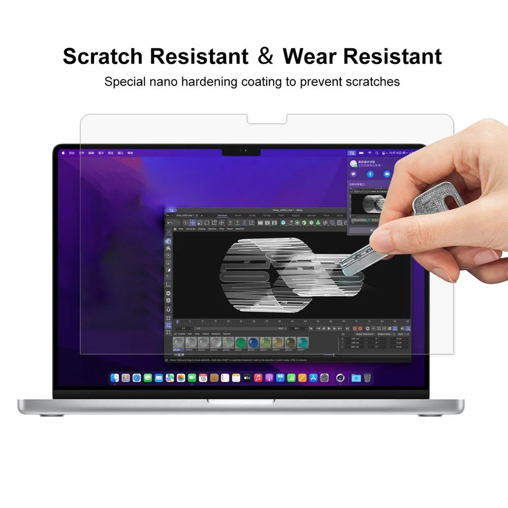 ENKAY HAT PRINCE For MacBook Pro 16 inch (2024) M4 A3403 / A3186 / (2023) M3 A2991 / M2 A2780 / (2021) (A2485) PET Screen Protector - 4