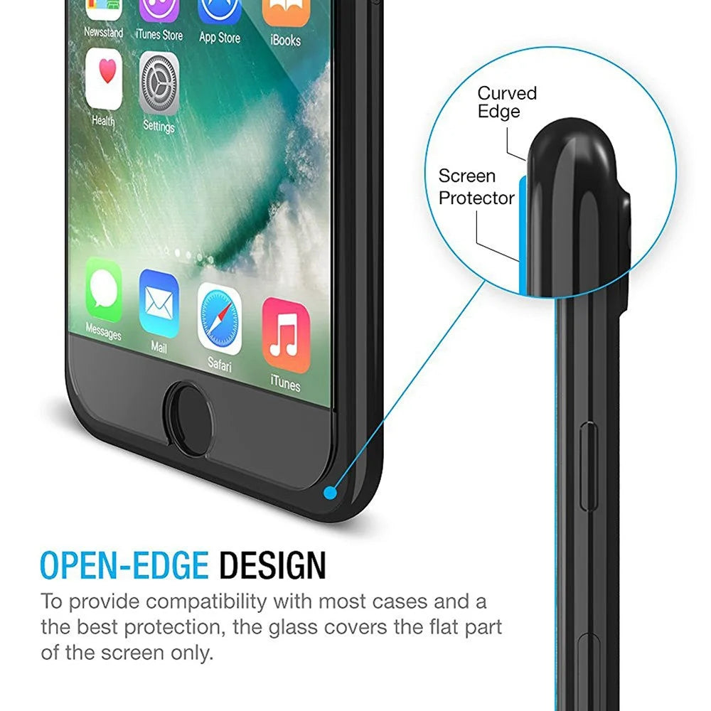 ENKAY HAT PRINCE for iPhone 8 Plus/7 Plus 2.5D Tempered Glass Screen Guard Film 0.26mm 9H Arc Edge - 5