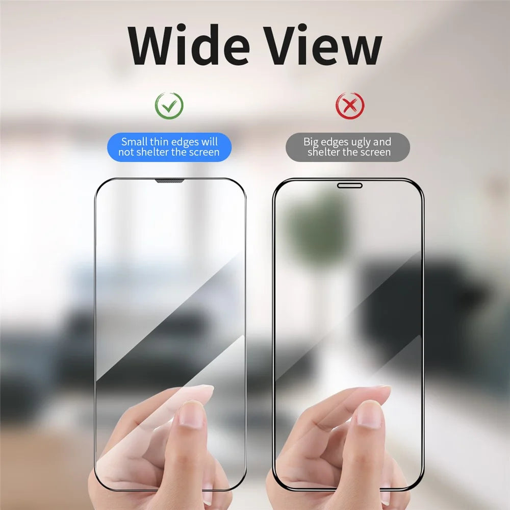 HAT PRINCE Anti-fingerprint Arc Edge Full Screen Coverage Full Glue Tempered Glass Film Screen Protector with Easy Installation Tool for iPhone 11 / iPhone XR 6.1 inch - 5