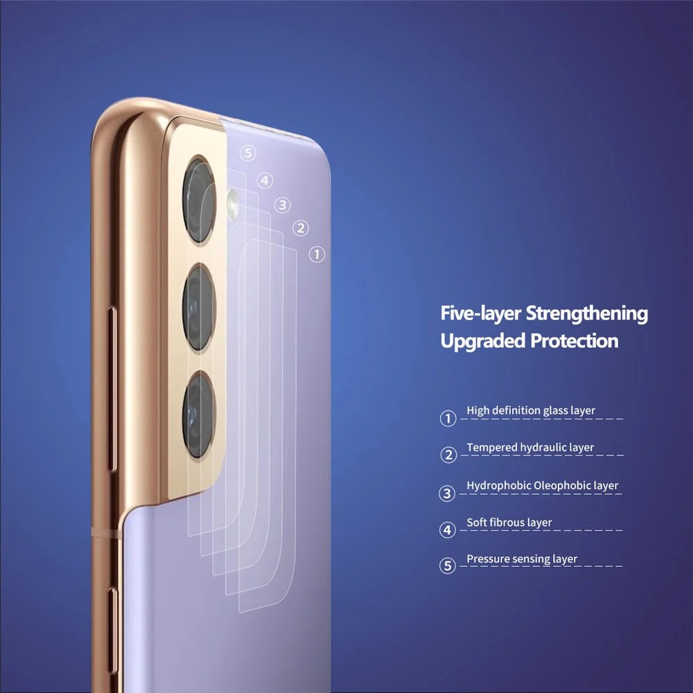 ENKAY HAT PRINCE Full Cover Clear 0.2mm Tempered Glass Back Camera Lens Cover 9H Hardness Anti-Scratch Camera Protector for Samsung Galaxy S22 5G / S22+ 5G - 2