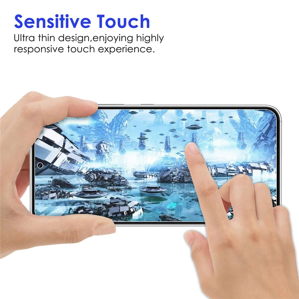 For Samsung Galaxy S22 5G 9H Hardness Anti-fingerprint 2.5D AGC Glass Tempered Glass Screen Protector + Precise Cutout Camera Lens Protector - 7