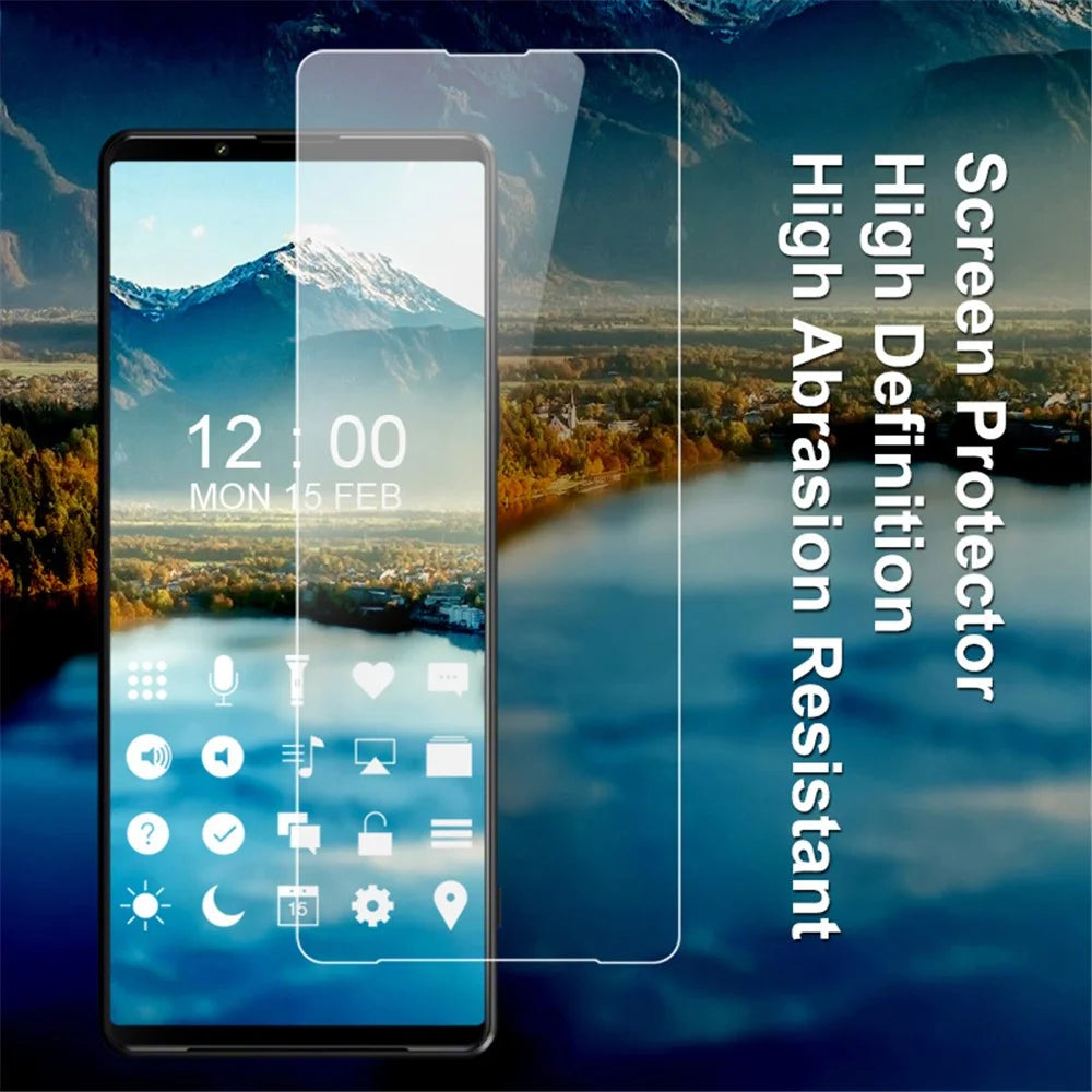 IMAK ARM Series for Sony Xperia 1 IV Screen Protector Anti-explosion Soft TPU Scratch Resistant Guard Film (Not Complete Covering) - 4