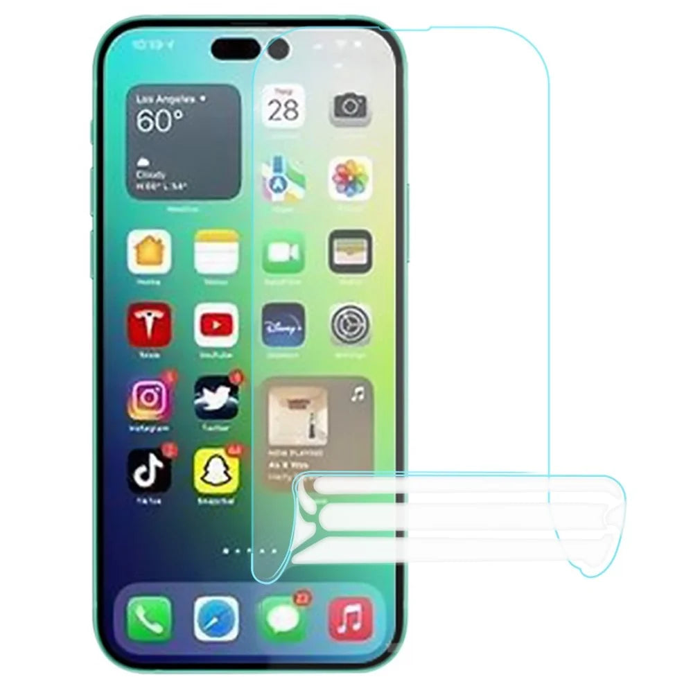 For iPhone 14 Pro 6.1 inch Full Covering Anti-Glare Film Ultra Clear Explosion-Proof Soft Hydrogel TPU Phone Screen Protector - 1