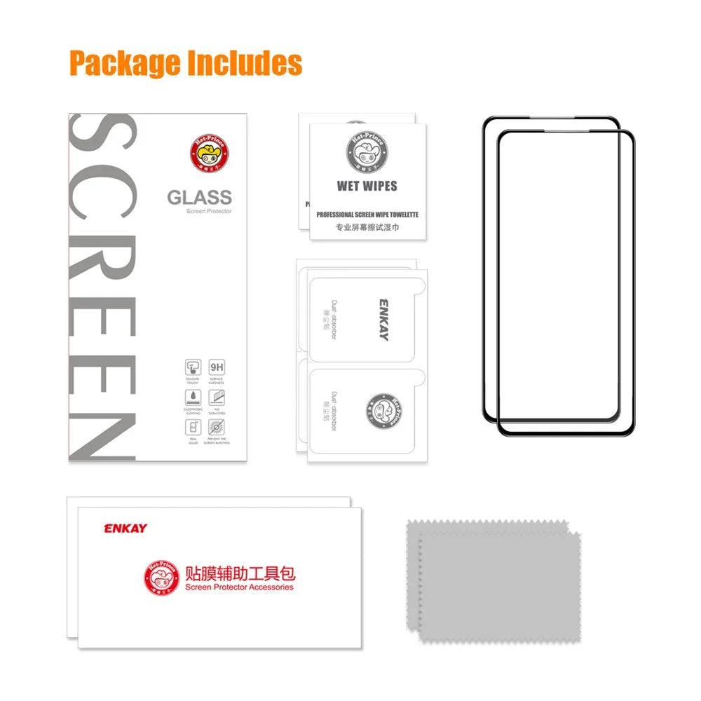 ENKAY HAT PRINCE 2Pcs / Set Anti-explosion Screen Protector For Asus Zenfone 9 5G, Full Covering High Aluminium-silicon Glass 0.26mm 9H 2.5D Arc Edge HD Clear Screen Film - 7