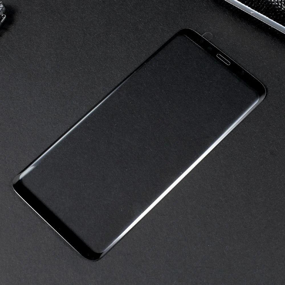 For Samsung Galaxy S8 Curved Full Coverage Mobile Tempered Glass Screen Protector - Black - 3