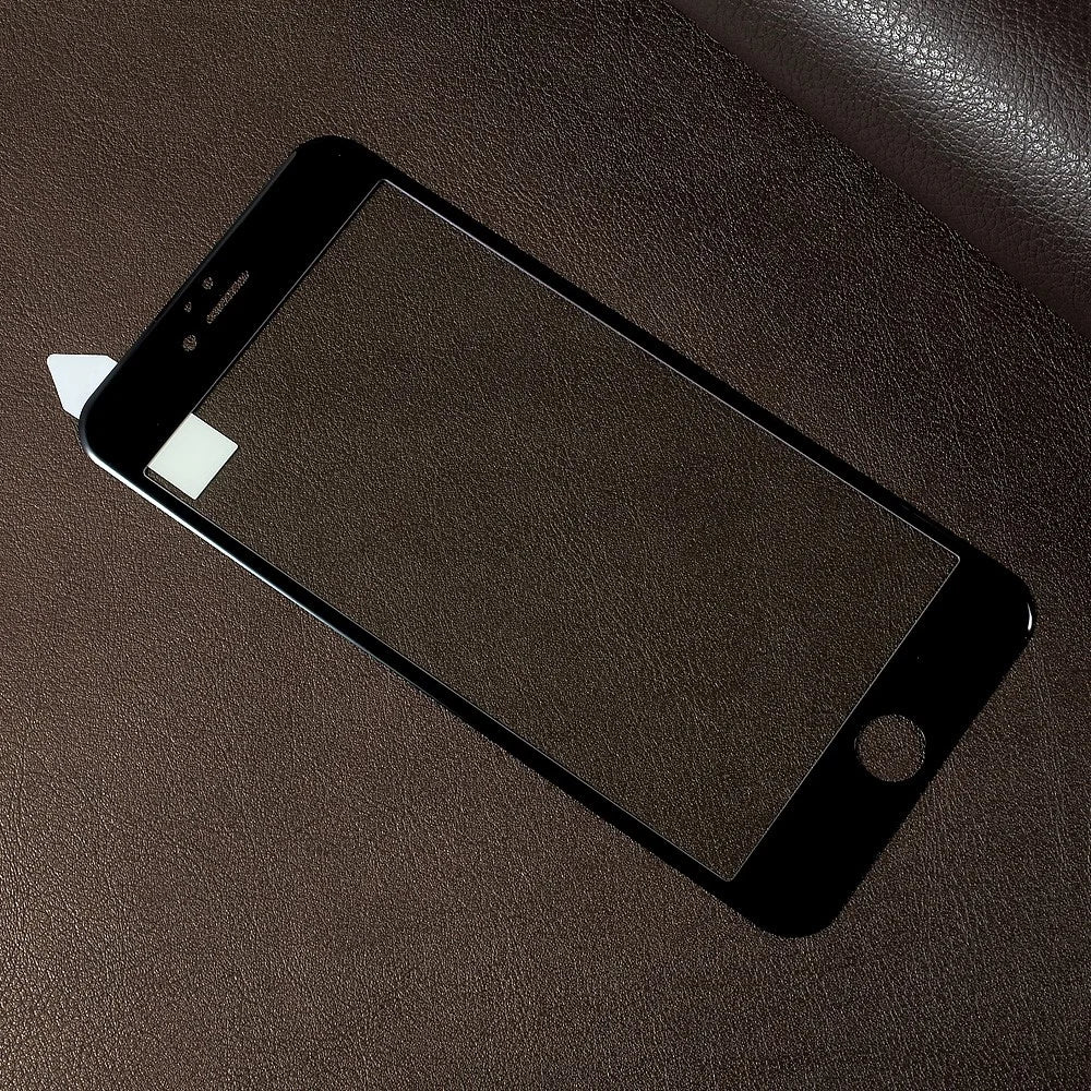 RURIHAI Anti-blue-ray Soft Edge Full Tempered Glass Screen Protector for iPhone 7 Plus 5.5 - Black - 2