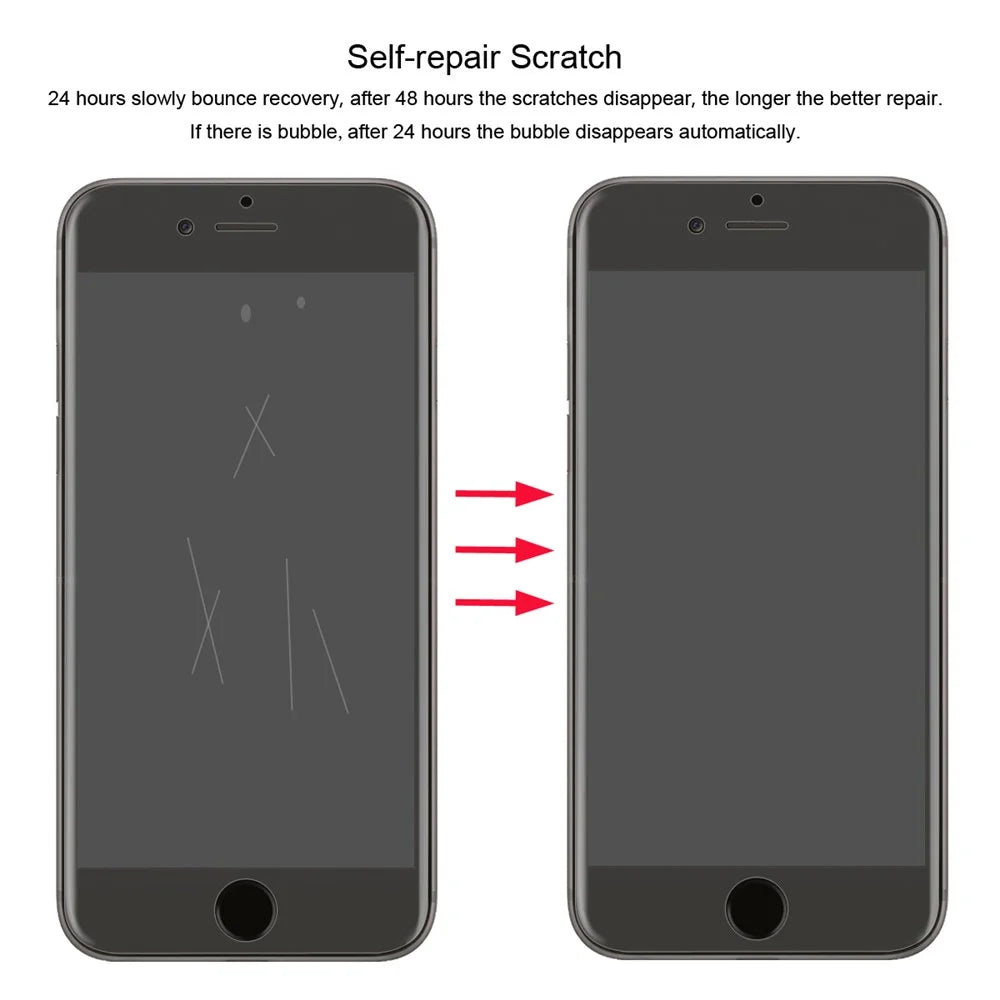 HAT PRINCE Hydrogel Film 0.1mm Full Coverage Screen Protector Film for iPhone 7 4.7 inch - 4