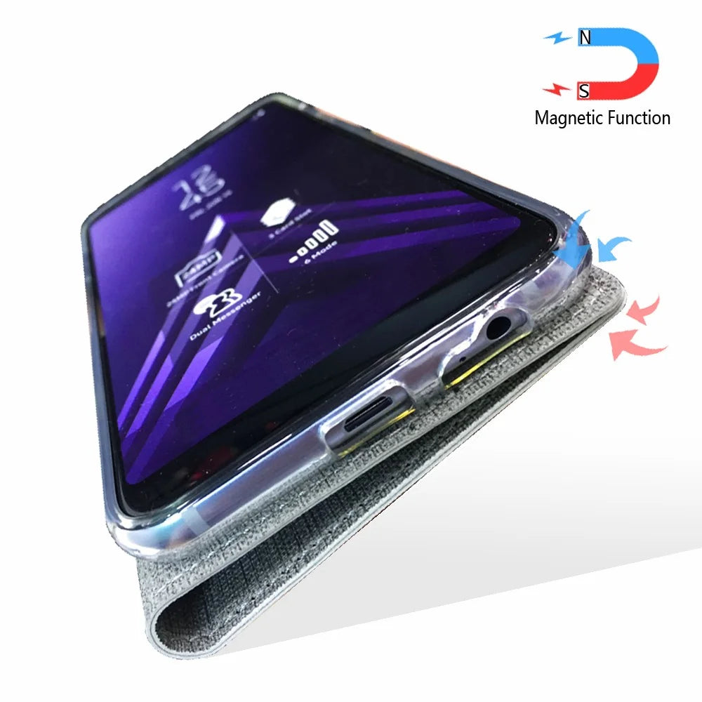 VILI DMX Cross Texture Leather Stand Case with Card Slot for OnePlus 7T Pro - Grey - 5