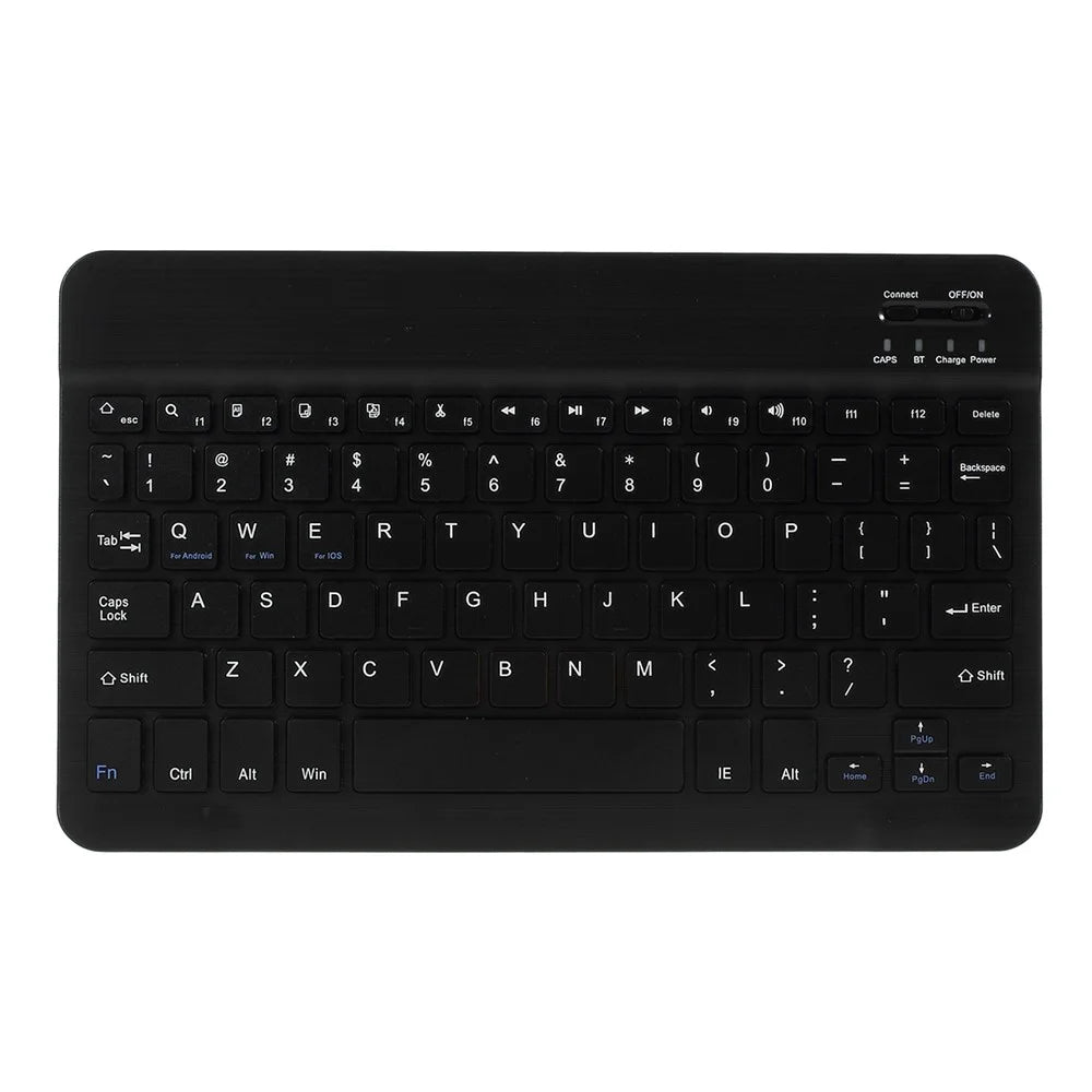 For Samsung Galaxy Tab A 10.1 (2019) T510 / T515 Magnetic Detachable Bluetooth-compatible Keyboard + PU Leather Fine Sheep Lines Tablet Case 2-in-1 - Black - 2