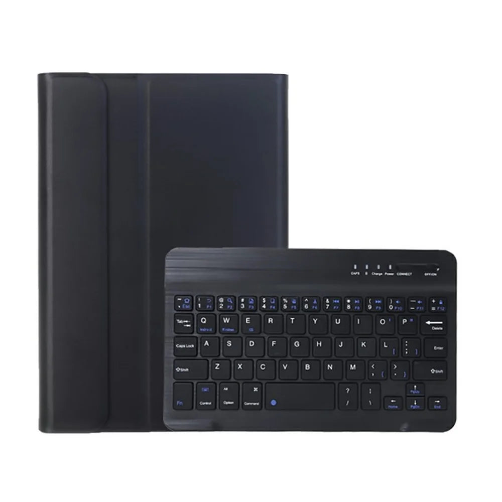 A06B Ultra-Thin Leather Stand Protective Case Shell + Bluetooth-compatible Keyboard with Pen Slot for iPad mini (2024) / mini (2021) - Black - 7