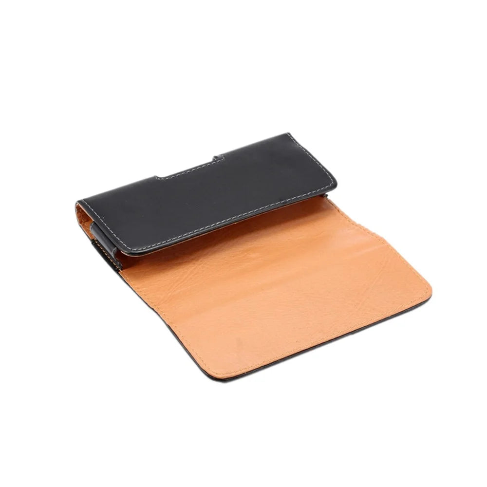 6.3 inch Horizontal Universal PU Leather Phone Case Pouch Bag with Belt Clip for Men, Size: 17 x 8.2 x 1.8cm - Black - 3