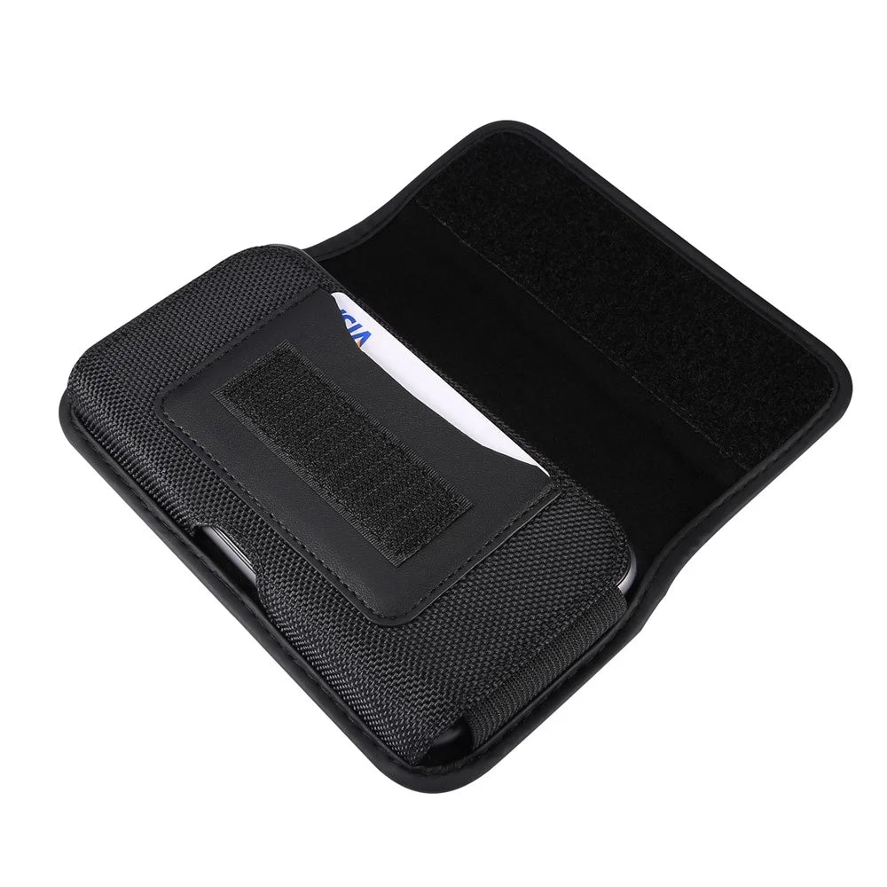 Universal Hanging Waist Bag Card Holder Pouch Men's Wallet Mobile Phone Bag for 4.7-inch Smartphones - 6