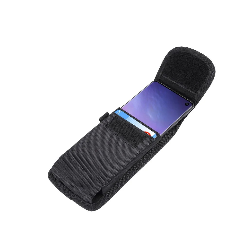 7.2 inch Universal Clip Oxford Cloth Hanging Waist Bag Card Pouch Mobile Phone Bag for iPhone Samsung Huawei - 7