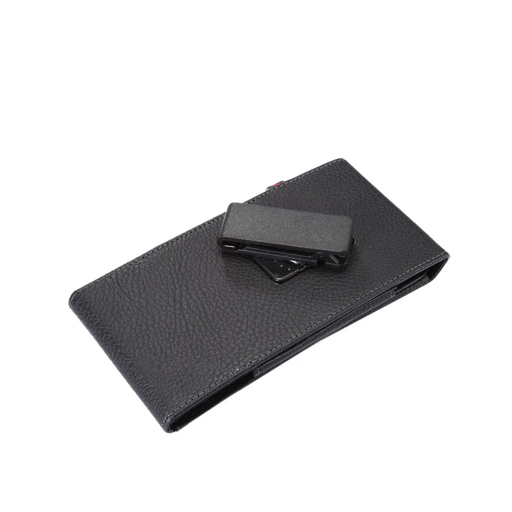 Card Slots Litchi Leather Holster Cover for Samsung Mega 6.3/Mega 5.8 etc, Size: 17 x 8.5 x 1.5cm - Black - 6