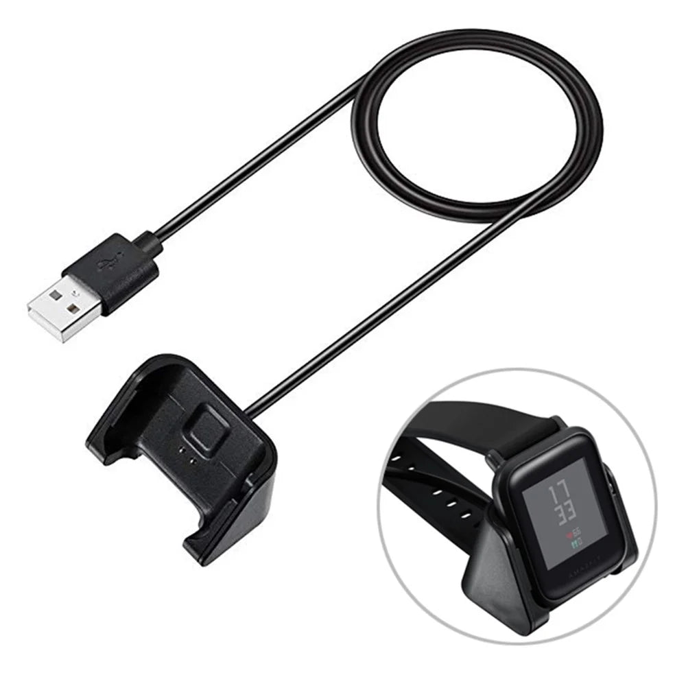 Smartwatch Charger Cable Charging Dock for Amazfit Bip Lite A1915/ Bip A1608 - 1