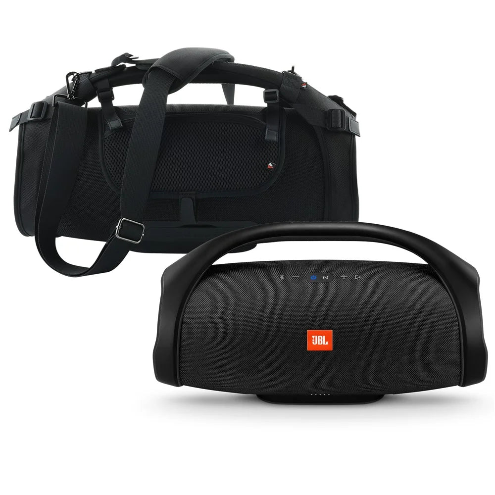 Bluetooth-compatible Speaker Protective Case with Side Pocket Removable Shoulder Strap for JBL Boombox - 3