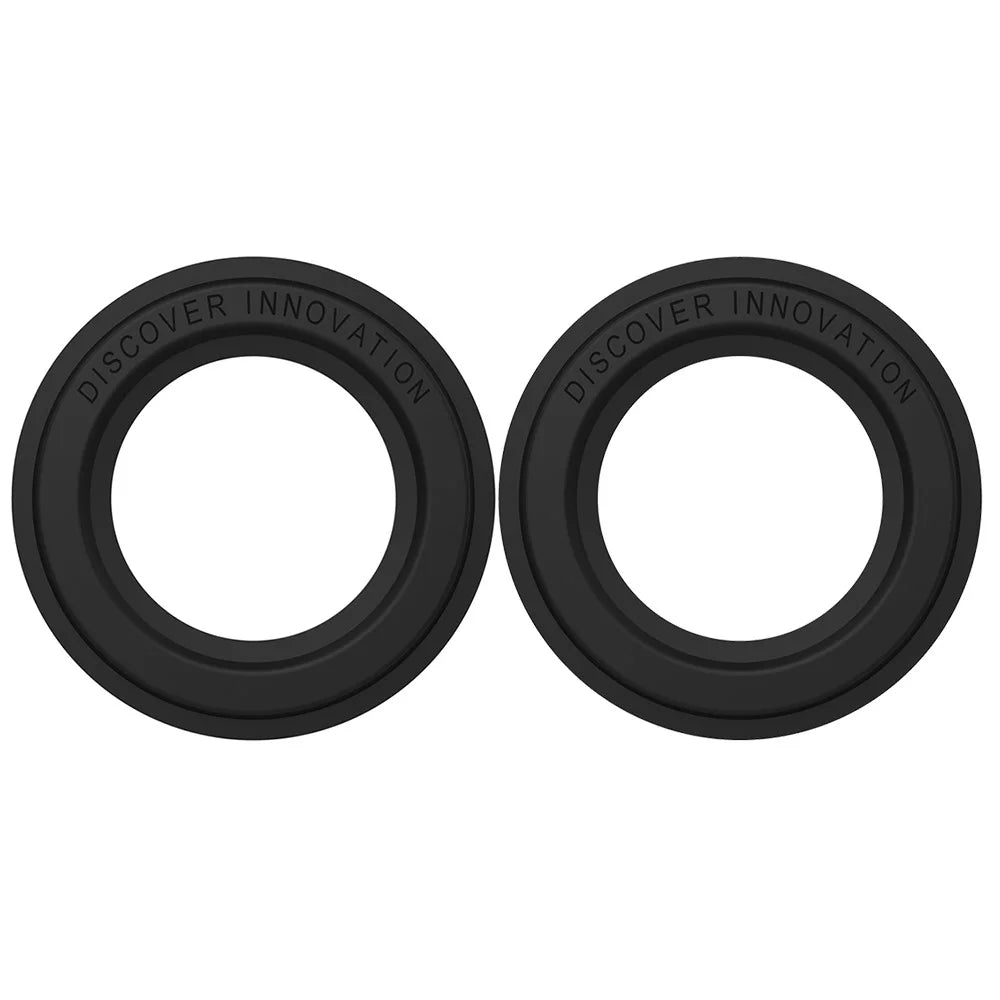NILLKIN 2Pcs Slim and Compact Strong Magnet Absorption SnapHold Magnetic Sticker for Smartphones - Black - 1
