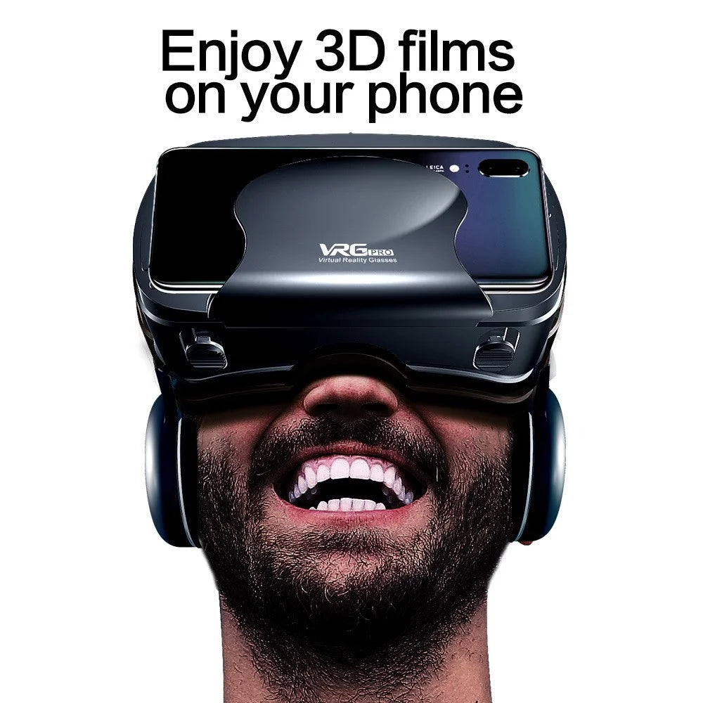 VRG Pro Plus 3D VR Headset Helmet Smart Virtual Reality Glasses for 5-7inch Smart Phone - 4