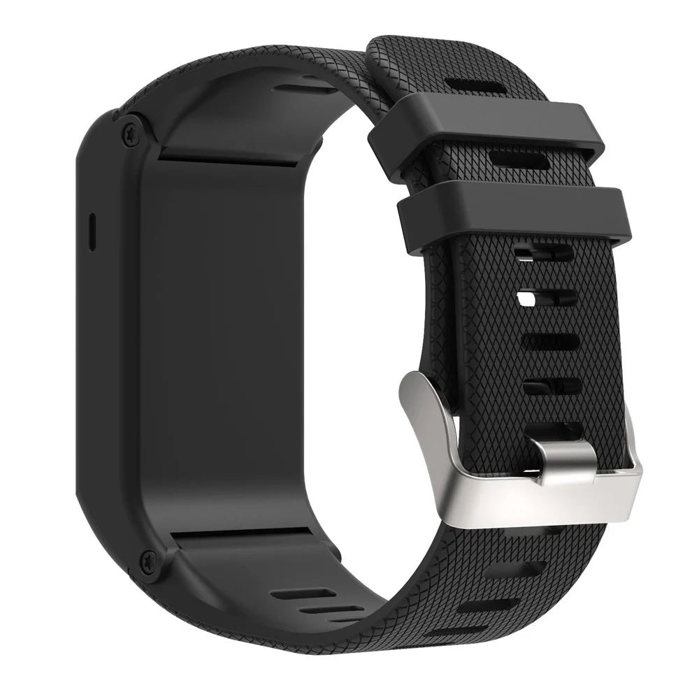 Sport Style Silicone Wrist Watch Band for Garmin Vivoactive HR - Black - 2